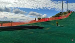 Bán nhân tạo khô trượt tuyết dốc vui chơi giải trí bãi đậu xe tuyết ống nhựa trượt tuyết sàn Mat lồng vào nhau trượt tuyết gạch lát sàn - Product Image 2