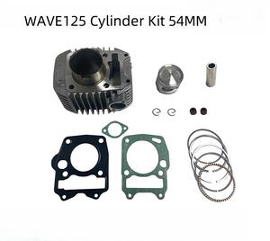 Douille de cylindre de moto d'Asie du Sud-Est compatible avec Honda WAVE125, piston de 54 mm, joint de cylindre - Product Image 2