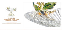 Nouvelle décoration de maison de luxe en émail ou assiette de fruits en cristal de décor de hall d'hôtel
