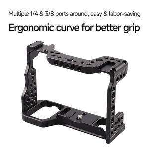 Jaula de Cámara Resistente para <span class=keywords><strong>Sony</strong></span> <span class=keywords><strong>A7III</strong></span> A7RIII A9, Estructura Metálica con Soporte para Zapata Fría, Diseño con Acceso a la Batería, Agarre Ergonómico - Product Image 2
