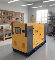 Groupe électrogène diesel silencieux refroidi par eau à prix d'usine, avec capot insonorisé, 10KW/20KW 50/60Hz 12.5KVA/25KVA, résistant à la pluie et à la neige, 380V/220V