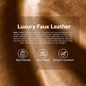 Модульный угловой диван <span class=keywords><strong>M</strong></span> Deep Seat L-образной формы, коричневый, из искусственной кожи, секционный диван Cloud, бескаркасные диваны для гостиной - Product Image 4