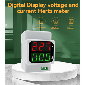 Medidor Digital de Voltaje y Amperaje de Doble Pantalla, CA 1-120A, 50-500V, CC 6-24V, LED, Medidor de Corriente y Hertzios - Product Image 2