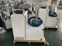 Machine d'enroulement de profilés PUR pour MDF et profilés en aluminium, film PVC et placage bois avec système de préchauffage sur trois côtés