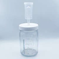 Couvercle de fermentation en plastique pour bocal Mason avec valve de ventilation unidirectionnelle, 86 mm, pour bocaux à cornichons à large ouverture