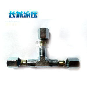 Raccord de compression Ccyy C-Tv-L12, connecteur hydraulique en acier inoxydable à trois voies pour connexion de tuyaux - Product Image 5
