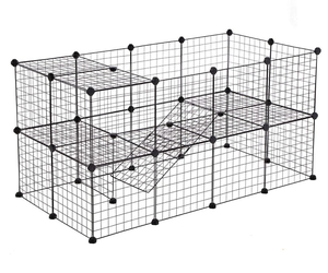 Hiện đại thân thiện với môi có thể gập lại dây lưu trữ Cubes Đen sắt lưới Kệ Organizer Set với hình chữ nhật thiết kế quần áo tổ chức - Product Image 3