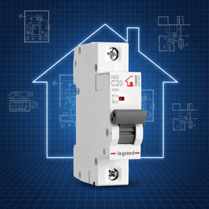 Disjoncteur miniature domestique <span class=keywords><strong>Legrand</strong></span> 4,5 kA courbe C 20 A 1P pour protection contre les courts-circuits - Product Image 2