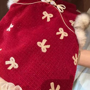 Tongxingyuan Girls Traditional Chinese Vest Dress Winter New Year Outfit Princess Style Baby Girls Clothing - Product Image 3