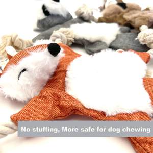 2025 yeni Trend gıcırtılı oyuncaklar hiçbir doldurma dayanıklı peluş sürdürülebilir çevre dostu eğitim çiğnemek oyuncaklar için küçük Pet - Product Image 2