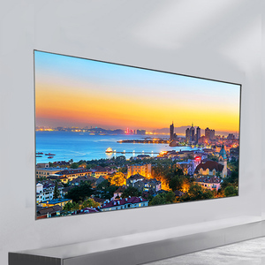 Écran de <span class=keywords><strong>projection</strong></span> à cadre fixe de 100, 120, 150 pouces, <span class=keywords><strong>gris</strong></span> diamant, 4K HD ALR, pour projecteurs à courte et longue portée - Product Image 1