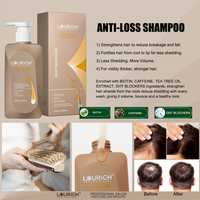 Shampooing pour la croissance des cheveux LOURICH, traitement anti-chute de cheveux, huile d'arbre à thé, shampooing aux herbes, nourrissant en profondeur, renforçant les racines des cheveux