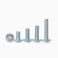Vis à tête cylindrique à bride en acier inoxydable m2 m2.5 m3 m4 m6 ISO7380.2 Grade 10.9 vis Allen à tête cylindrique hexagonale en acier noir