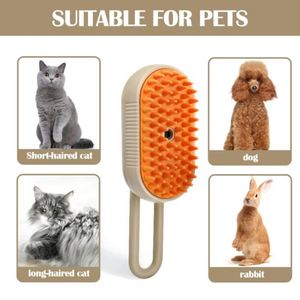 Brosse de massage pulvérisatrice à vapeur à un bouton, pliable et rotative, pour le bain capillaire et l'élimination des cheveux, outil de nettoyage - Product Image 4