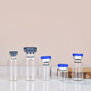 Frascos de Vidrio Borosilicato Transparente para Uso Médico, 1ml 2ml 3ml 4ml 6ml 12ml 25ml, Botellas Tubulares Pequeñas para Infusión con Tapón de Goma - Product Image 3