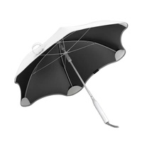 Nouvelle innovation : Parapluie d'extérieur anti-UV avec pointes droites et coins arrondis, personnalisable avec logo
