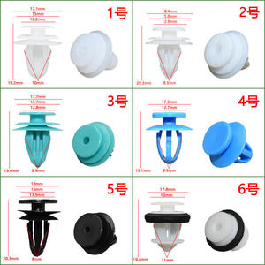Smooth Sailing Custom <b>Car</b> Plastic <b>Clips</b> Nylon Rivet Fasteners For Auto Body Trim General Use 42 Types Assorted Sizes - Product Image 4
