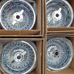 Jantes à rayons chromées 13x7, jantes à rayons Lowrider, jantes à rayons chromées 13 pouces, jantes à rayons Sopke - Product Image 5