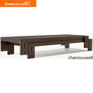 Chaise longue en maille empilable et réglable avec structure en aluminium résistante aux intempéries - Product Image 5