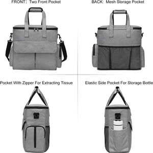 Bolsa de Viaje para Perros al por Mayor, Set de Viaje de Fin de Semana para Mascotas, Organizador de Transporte Aprobado por Aerolíneas para Perros y Gatos con Bolsillos Multifuncionales - Product Image 4