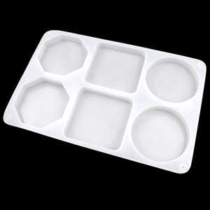 1127 Factory Stock 6 Cavity 3 Kind Shape Round square Chess <b>Mold</b> DIY Baking Dropping <b>Mold</b> Resina Moldes coaster Die - Product Image 5