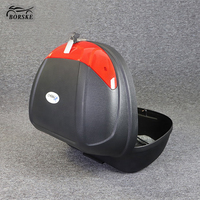 Design classique universel moto Moto coffre à bagages 48L Top cases stockage moto coffre queue boîte