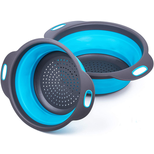 ชุดกระชอนพับได้ประหยัดพื้นที่ในครัว วัสดุเกรดอาหาร สำหรับกรองเส้นพาสต้า ผัก และผลไม้ - Product Image 1