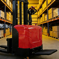 Gerbeur à palettes entièrement électrique 1 à 2 tonnes, hauteur de levage de 1,6 m à 8 m pour usine et entrepôt
