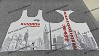 Camiseta Deportiva Personalizada de Secado Rápido para Club de Maratón, Camiseta Deportiva Transpirable de Malla sin Costuras para Gimnasio, Chaleco para Hombre