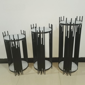 Rak bunga emas antik elegan Modern, rak efek etalase ukuran kecil untuk dekorasi pesta pernikahan makanan penutup - Product Image 4