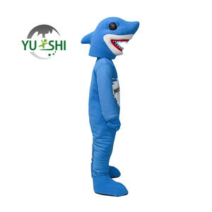Vêtements de mascotte de requin personnalisés personnage de dessin animé <span class=keywords><strong>patrouille</strong></span> grands costumes de mascotte de requin blanc pour adultes - Product Image 2