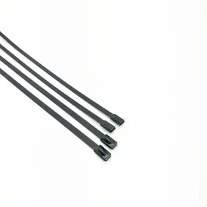 Kostenloses Muster SS201 304 316 pvc beschichteter Edelstahl-Kugelschloss-Typ Kabel Reißverschluss