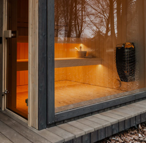 <span class=keywords><strong>Sauna</strong></span> Eléctrica Moderna para Exteriores, Bañera de Inmersión en Frío, Calefacción de <span class=keywords><strong>Madera</strong></span>, Construcción Sólida de Cedro Rojo para Uso Comercial - Product Image 5