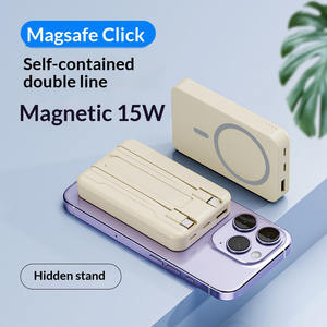 Batterie externe magnétique 10000mAh, <span class=keywords><strong>charge</strong></span> rapide sans fil, mince et portable, chargeur de téléphone portable à <span class=keywords><strong>charge</strong></span> rapide - Product Image 3