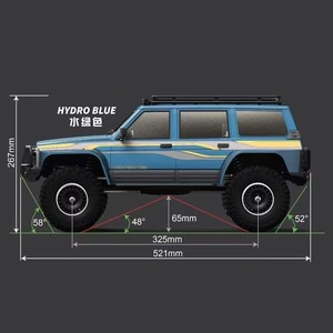 HOSHI Yikong YK4107 Auto <span class=keywords><strong>RC</strong></span> con Motore a Spazzole 4WD 1/10, Camion Telecomandato con Luci LED, Modello U-Turn, Auto <span class=keywords><strong>RC</strong></span> da Arrampicata e <span class=keywords><strong>Drift</strong></span> YK 4107 - Product Image 5