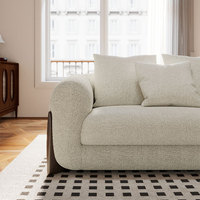 Juego de mantas de invierno de piel de Sherpa de diseño europeo para sofá cama apartamento y Villa uso blanco