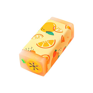 Gomme à effacer carrée en plastique créative motif fruits pour écoliers, fournitures de papeterie pour examens et dessin - Product Image 5