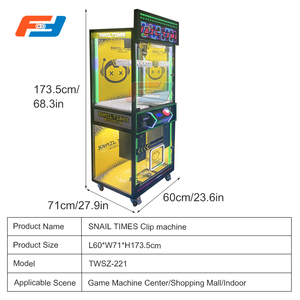 Thương mại lớn Claw Arcade máy điện Đồ chơi cần cẩu đồng tiền hoạt động giải thưởng trò chơi với độ chính xác cao lấy - Product Image 4