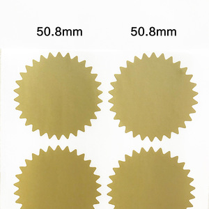 สติกเกอร์ฟอยล์ปั๊มลาย รูปทรงกลม สีทองด้าน ฟอยล์อะลูมิเนียม ป้ายของขวัญงานฝีมือ รับสั่งทำตามแบบ - Product Image 5