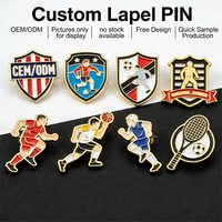 Pins en émail populaires pour la gym, le bowling, le fléchettes, les badges sportifs, avec logo personnalisé pour les événements sportifs et les collections