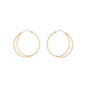 Orecchini a Cerchio ILAN 25mm in Oro K, Forniture per Artigianato, Accessori per Creazione di Gioielli - Product Image 1