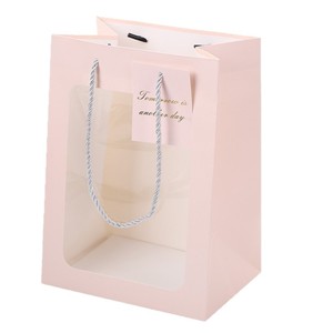 ถุงกระดาษหน้าต่างใสคุณภาพสูงบรรจุภัณฑ์ของขวัญเทศกาลกล่องของขวัญวันครูกล่องของขวัญมือถือ - Product Image 2