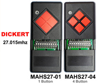 Mahs27-01 MAHS27-04 épaissie 27.015 mhz ouvre-porte de garage épaissie 27mhz télécommande