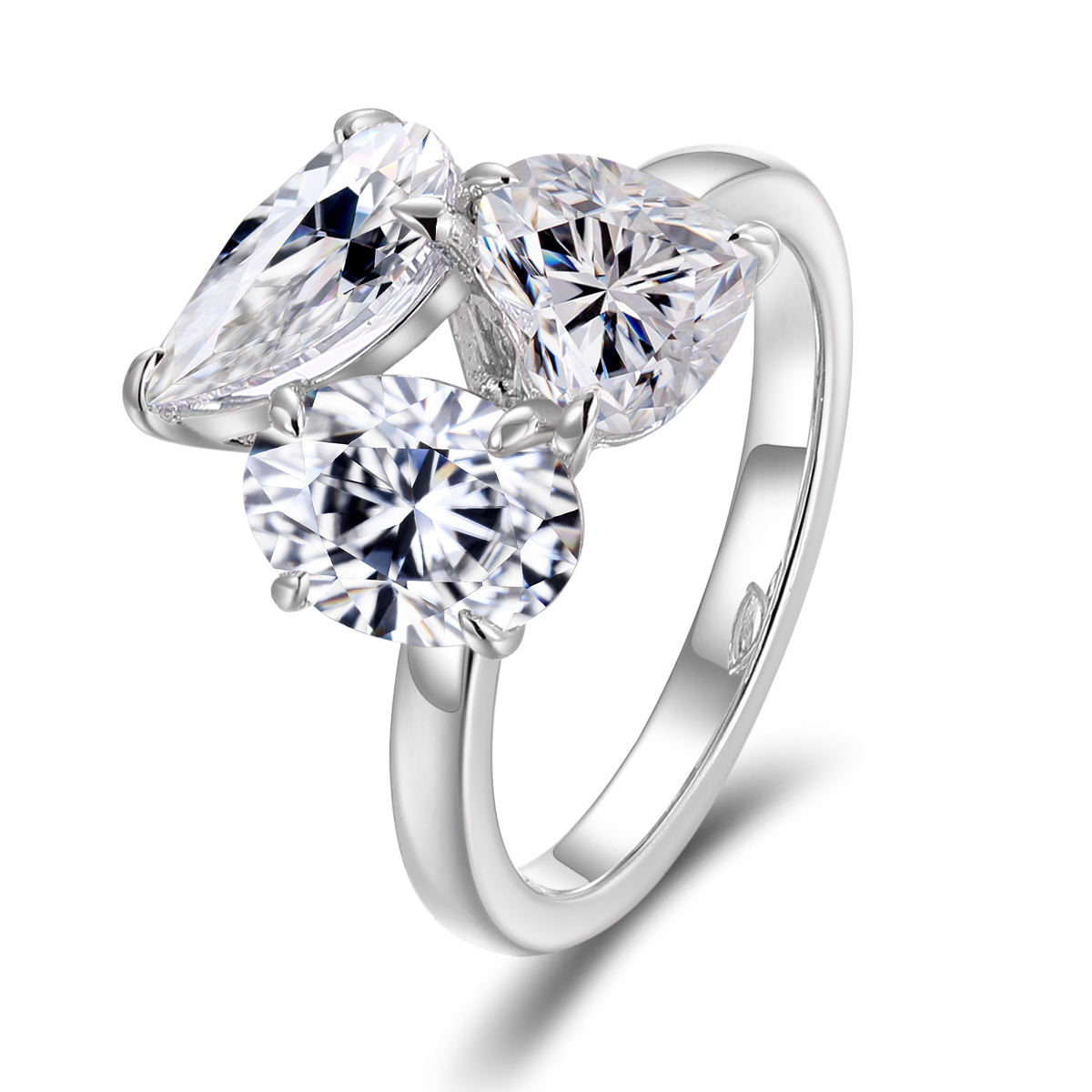 แหวนเพชรแล็บทองคำแท้ 18K