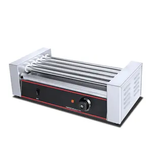 Hot Dog Rolling Grill 5-Roller Sausage BBQ Food Serving Machine Commercial Hot Dog Automatic rolling Popular Hot Dog BBQ Machine