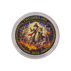 Nuevos Productos 2026 Moneda Conmemorativa Plana 2D de Jesús, Artesanía en Metal Plateado, <span class=keywords><strong>1</strong></span> <span class=keywords><strong>Onza</strong></span> de Plata Troy, Decoración para el Hogar, Regalo Coleccionable - Product Image 2