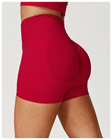 Shorts de yoga taille haute extensibles les plus vendus, shorts de fitness sans coutures de couleur unie qui rehaussent les hanches, et shorts de course et de yoga