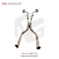 ING SUS304 Échappement arrière à soupapes pour Lexus RCF 2UR-GSE 5.0L V8 2015-2025 |   Échappement à quatre sorties bleu brûlé en gros