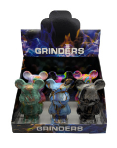 Máy xay thảo mộc bằng kim loại, thiết kế hoạt hình gấu mới - Product Image 3