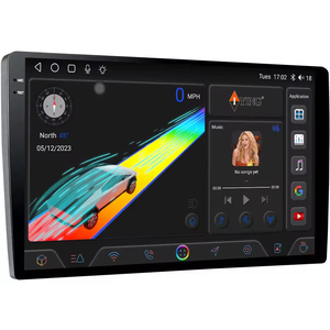 Autoradio Slim universale 9 10 pollici <span class=keywords><strong>Android</strong></span> 12 2K <span class=keywords><strong>Car</strong></span> Stereo Multimedia 5G WIFI Auto WIFI RDS FM IPS lettore di navigazione GPS - Product Image 1